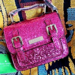 🦊NWT Kate Spade Glitter Scout Crossbody Bag Pink Cute SOLD OUT